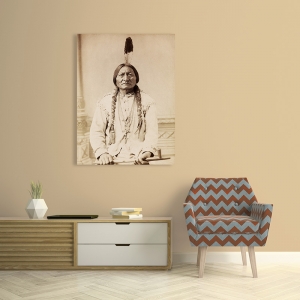 Cuadro en canvas, fotos historicas. Toro Sentado, Lakota, 1885