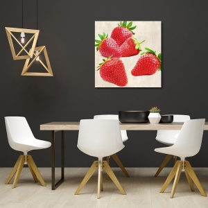 Leinwandbilder für Küche. Remo Barbieri, Erdbeeren