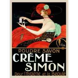 Cuadro vintage en canvas. Vila, Crème Simon, ca. 1925