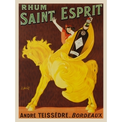 Wall art print and canvas. J. Spring, Rhum Saint Esprit, 1919