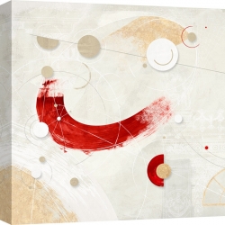 Abstract art print, canvas, poster. Arturo Armenti, Galaxy 3 (Red)