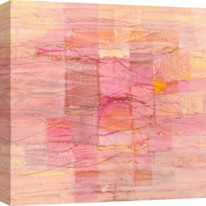 Quadro astratto rosa, stampa su tela. Lucas, Monocromo Rosa