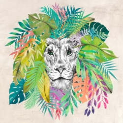 Tableau lion. Toile et poster. Matt Spencer, King of the Jungle