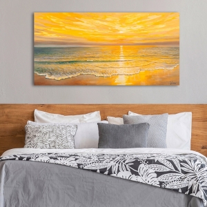 Seaside Wall Art. Adriano Galasso, Golden sunset