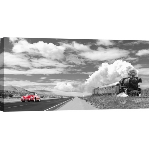 Tableau sur toile et poster voiture. Interstate '59 (red)