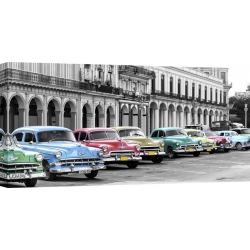 Quadro, stampa su tela. Pangea Images, Automobili americane, Avana, Cuba