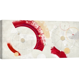 Abstract art print, canvas, poster. Arturo Armenti, Crimson orbits