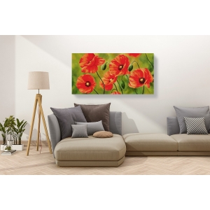 Wall art print and canvas. Luca Villa, Field of Poppies