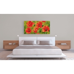 Wall art print and canvas. Luca Villa, Field of Poppies