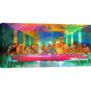 Pop art print, canvas, poster. Eric Chestier, The Last Supper 2.0