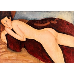 Tableau sur toile et affiche. Amedeo Modigliani, Nu couché de dos