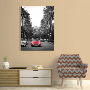 Leinwandbilder und Poster mit Oldtimer. Boulevard in Hollywood