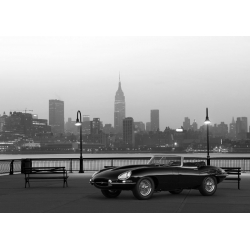 Cuadros y posters de autos. Vintage Spyder in NYC (BW)