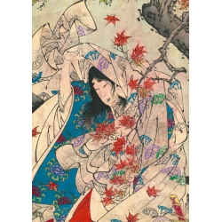 Japanische Kunst. Leinwandbilder und Poster. Ahorn-Blätter