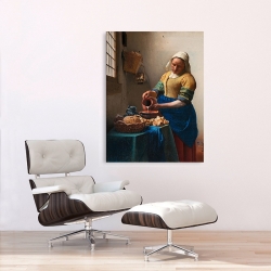 Quadro, stampa su tela. Jan Vermeer, La Lattaia