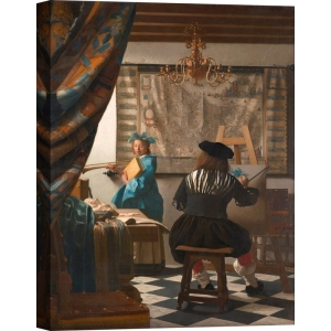 Wall art print, canvas, poster. Jan Vermeer, The Art of Painting
