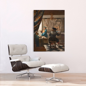 Leinwandbilder und Poster. Jan Vermeer, Die Malkunst