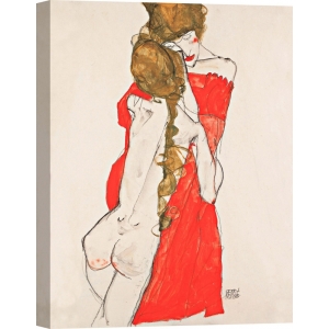 Cuadros en lienzo y poster. Egon Schiele, Madre e hija