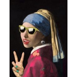 Moderne Poster. Das Mädchen mit dem Perlenohrring von Vermeer