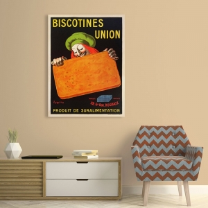 Tableau toile, affiche de Cappiello. Biscotine