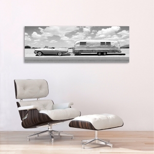 Wall art print, canvas, poster. Ready to Go (BW)