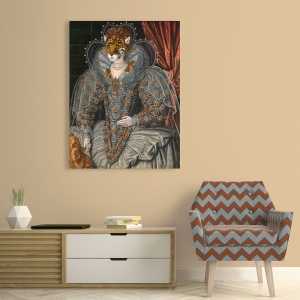 Canvas art with animals, poster. Stef Lamanche, The Lady