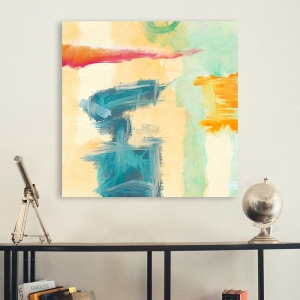 Colorful abstract wall art print and canvas. Chaz Olin, Colorama I