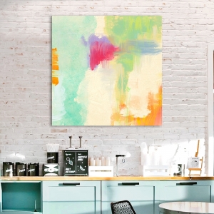 Colorful abstract wall art print and canvas. Chaz Olin, Colorama II
