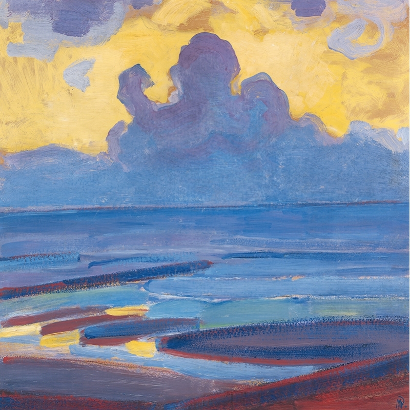 Cuadro en lienzo de alta calidad Piet Mondrian, By the sea