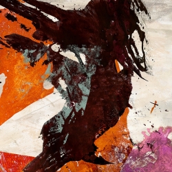 Modern abstract wall art print, canvas. Jim Stone, Colors Dancing II