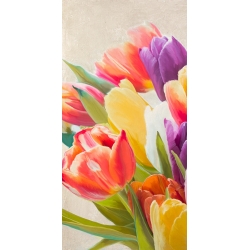 Quadro, stampa su tela fiori. Luca Villa, Tulipani in primavera I