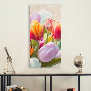 Tableau fleur moderne sur toile. Luca Villa, Tulipes d'été III