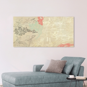 Abstract wall art print, canvas. Steve Roja, Tags in motion