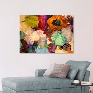 Wall art print and canvas. Jim Stone, Floating Flowers