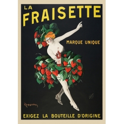 Vintage poster and canvas. Leonetto Cappiello, La Fraisette liqueur
