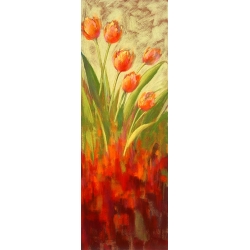 Tableau tulipes sur toile. Nel Whatmore, Tulipes modernes I