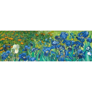 Cuadro en lienzo Vincent van Gogh, Iris (detalle)
