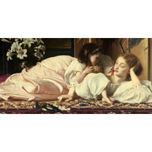 Tableau sur toile. Frederic Leighton, Mother and Child