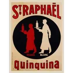 Quadro, stampa su tela. St. Raphael Quinquina, 1925