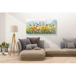 Wall art print and canvas. Luigi Florio, Fields in Bloom