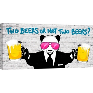Wall art print and canvas. Masterfunk Collective, Two Beers or Not Two Beers (detail)
