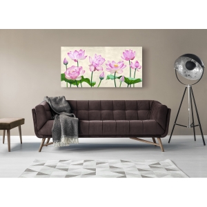 Wall art print and canvas. Shin Mills, Lotus Flowers