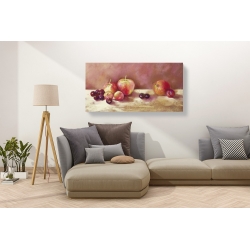 Wall art print and canvas. Nel Whatmore, Cherries and Apples (detail)