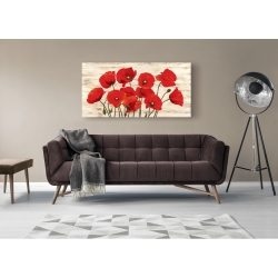 Wall art print and canvas. Serena Biffi, French Poppies