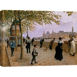 Tableau sur toile. Jean Beraud, Le Pont Neuf, Paris