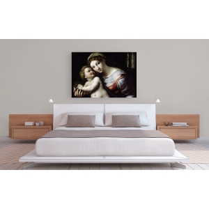 Leinwandbilder. Giulio Romano, Madonna und Kind (Detail)