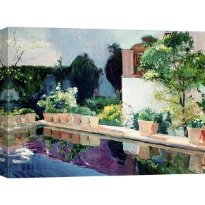 Tableau sur toile. Joaquín Sorolla y Bastida, Jardins royaux de Séville
