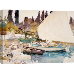 Wall art print and canvas. John Singer Sargent, Boats