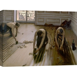Quadro, stampa su tela. Gustave Caillebotte, I piallatori di parquet