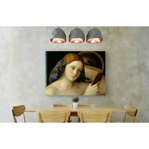 Cuadro en canvas. Giovanni Bellini, Joven desnuda al espejo (detalle)